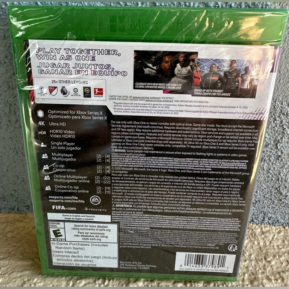 EA Sports FIFA 21 Xbox One Series X - Brand New Sealed - Kylian Mbappé Cover